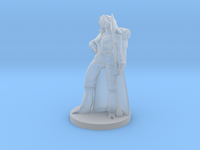 Forest Guardian Female in Clear Ultra Fine Detail Plastic
