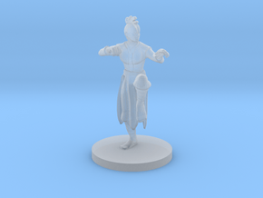 Human Female Monk with Mohawk Cut in Clear Ultra Fine Detail Plastic