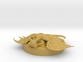 Gold Dragon Wyrmling in Tan Fine Detail Plastic