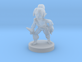 Halfling Female Rogue in Clear Ultra Fine Detail Plastic