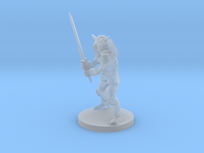 Dragonborn Great Weapon Fighter in Clear Ultra Fine Detail Plastic