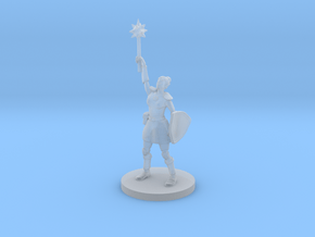Female Elven Paladin / Cleric in Clear Ultra Fine Detail Plastic