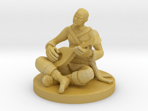 Monk Bard Jammin Out in Tan Fine Detail Plastic