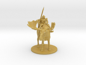 Elven Moose Rider in Tan Fine Detail Plastic