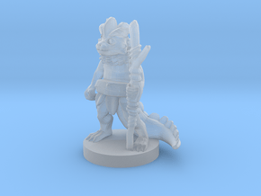 Young Dragonborn Druid in Clear Ultra Fine Detail Plastic