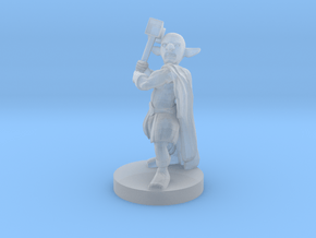 Deep Gnome Barbarian in Clear Ultra Fine Detail Plastic