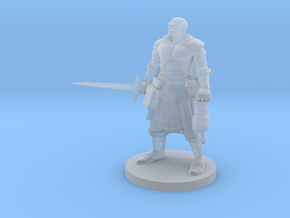 Mountain Warrior Paladin / Cleric in Clear Ultra Fine Detail Plastic