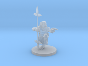 Dwarf Monk / Weaponmaster in Clear Ultra Fine Detail Plastic
