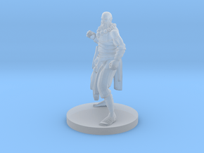 Human Monk Master in Clear Ultra Fine Detail Plastic