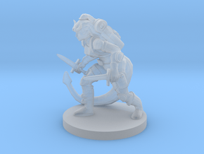 Tiefling Female Rogue in Clear Ultra Fine Detail Plastic
