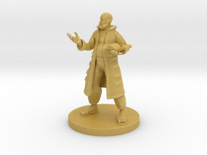Human Wizard with Pot Belly in Tan Fine Detail Plastic