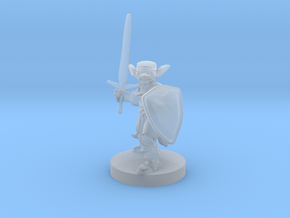 Goblin Paladin in Clear Ultra Fine Detail Plastic