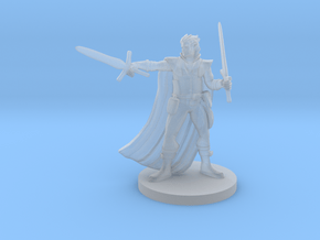 Half Elf Two Weapon Fighter in Clear Ultra Fine Detail Plastic