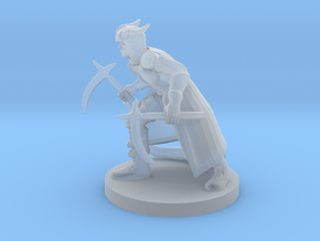 Tiefling Rogue with Scythes in Clear Ultra Fine Detail Plastic