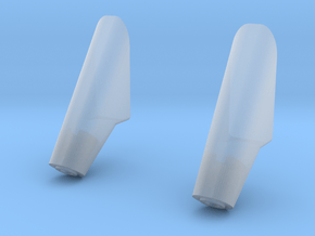 1:48 Ullage Rocket Fairing (2 Pack) in Clear Ultra Fine Detail Plastic