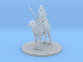 Desert Warrior on Camel in Clear Ultra Fine Detail Plastic