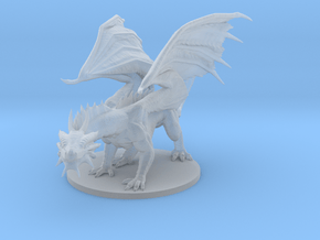 Young Bronze Dragon in Clear Ultra Fine Detail Plastic