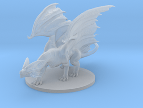 Young Copper Dragon in Clear Ultra Fine Detail Plastic