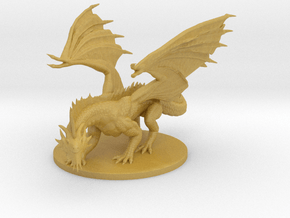 Young Silver Dragon in Tan Fine Detail Plastic