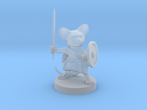 Mousefolk Hero Sword and Shield in Clear Ultra Fine Detail Plastic