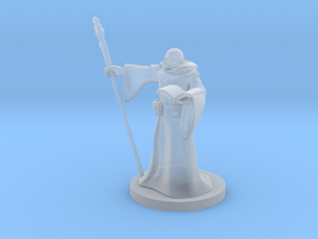 Half Orc Wizard in Clear Ultra Fine Detail Plastic