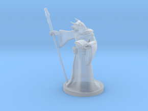 Minotaur Wizard in Clear Ultra Fine Detail Plastic