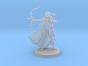 Female Elven Archer in Clear Ultra Fine Detail Plastic