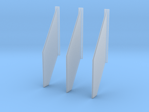 Valkyrie Fins- 3 Pack in Clear Ultra Fine Detail Plastic