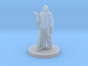 Human Magic Cleric with Whip in Clear Ultra Fine Detail Plastic