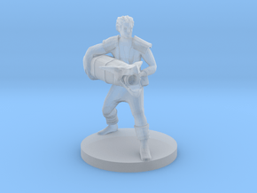 Human Male Cannon Artificer in Clear Ultra Fine Detail Plastic