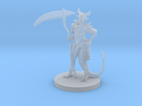 Tiefling Female Death Cleric in Clear Ultra Fine Detail Plastic