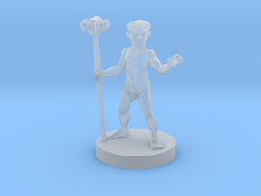 Naked Gnome Wizard in Clear Ultra Fine Detail Plastic