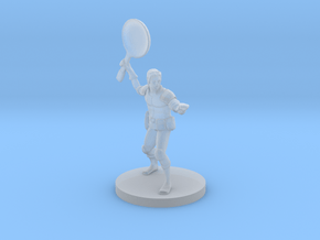 Frying Pan Fighter Dude in Clear Ultra Fine Detail Plastic