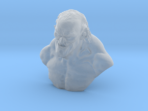 1/9 scale nasty & cunning old man bust in Clear Ultra Fine Detail Plastic