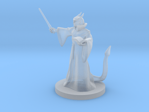 Tiefling Wizard  with Glasses in Clear Ultra Fine Detail Plastic