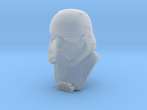 1/9 scale Star Wars Imperial stormtrooper bust in Clear Ultra Fine Detail Plastic