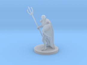 Male Elven Storm Cleric in Clear Ultra Fine Detail Plastic