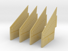 1:72 S-IC Fairing Fins Panel Lines in Tan Fine Detail Plastic