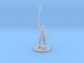 Female Elven Storm Cleric in Clear Ultra Fine Detail Plastic