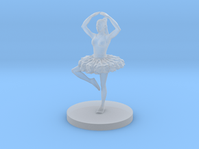 Female Ballerina in Clear Ultra Fine Detail Plastic