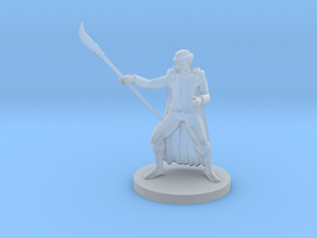 Human Male Warlock Blind with Glaive in Clear Ultra Fine Detail Plastic