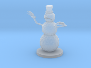 Evil Snowman in Clear Ultra Fine Detail Plastic