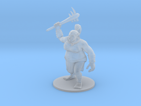 Female Ogre with Dented Head and Neck Harness in Clear Ultra Fine Detail Plastic