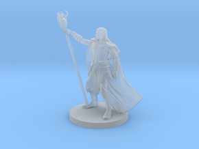 Drow Mage in Clear Ultra Fine Detail Plastic