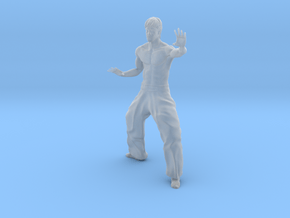 1/15 scale Bruce Lee fighting figure in Clear Ultra Fine Detail Plastic