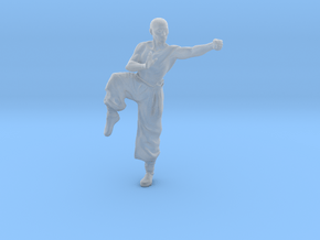 1/15 scale Shaolin Kung Fu monk figure A in Clear Ultra Fine Detail Plastic