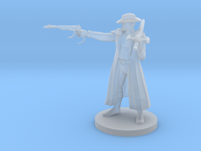 Half Orc Gunslinger with Demonic Sword and Six Sho in Clear Ultra Fine Detail Plastic