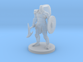 Barbarian with Beer Barrel on his back in Clear Ultra Fine Detail Plastic