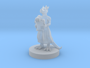 Kobold Female Holding a Wilted Daisy in Clear Ultra Fine Detail Plastic