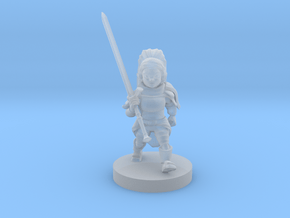 Halfling Female Great Weapon Fighter in Clear Ultra Fine Detail Plastic